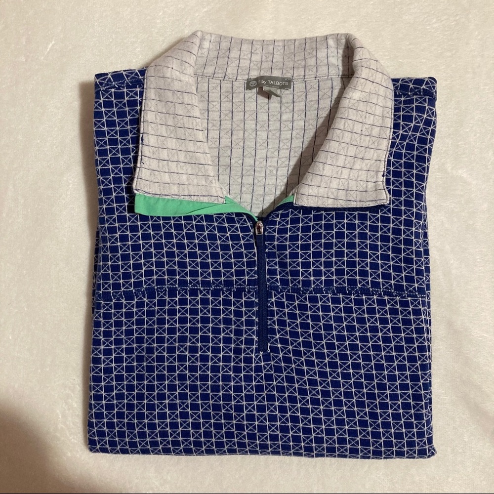 T by Talbots Sporty Quarter Zip Sweatshirt